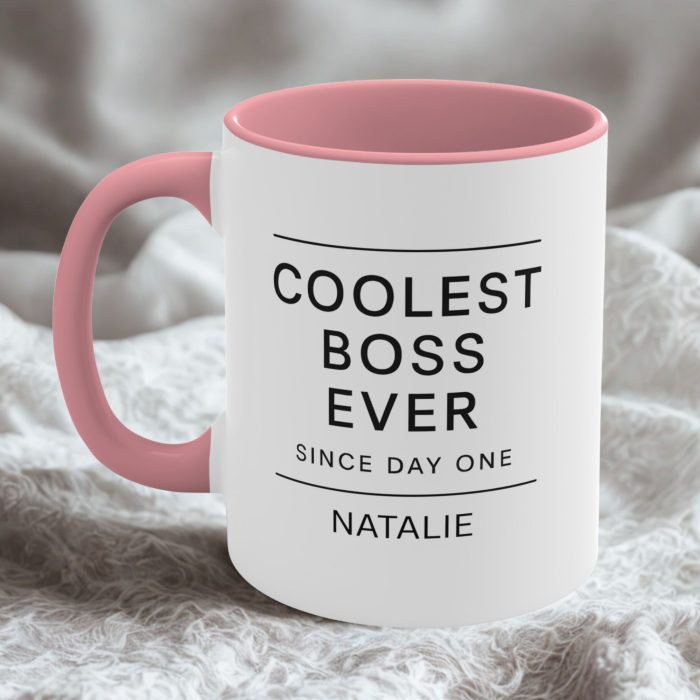 Personalised Coolest Boss Mug – Custom Boss Gift Since Day One