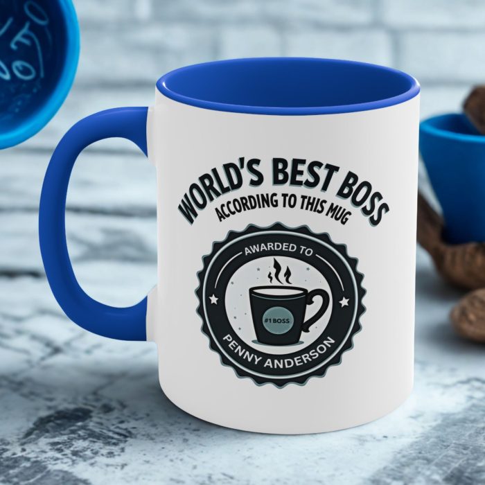 World’s Best Boss According to This Mug – Personalised Boss Gift