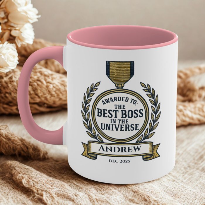 Best Boss in the Universe Mug – Personalised Award Boss Gift