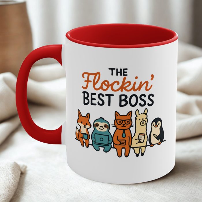 The Flockin’ Best Boss Mug – Funny Team Appreciation Gift