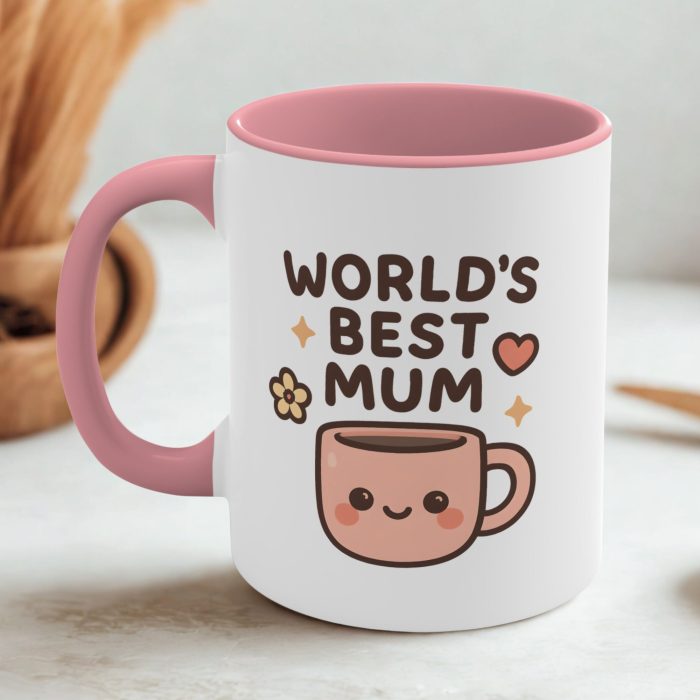 Mum Coffee Mug – World’s Best Mum Cute Coffee Cup