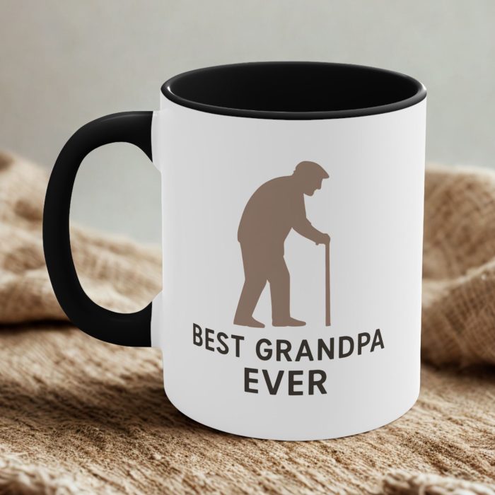 Best Grandad Silhouette Mug – Classic Grandpa Gift