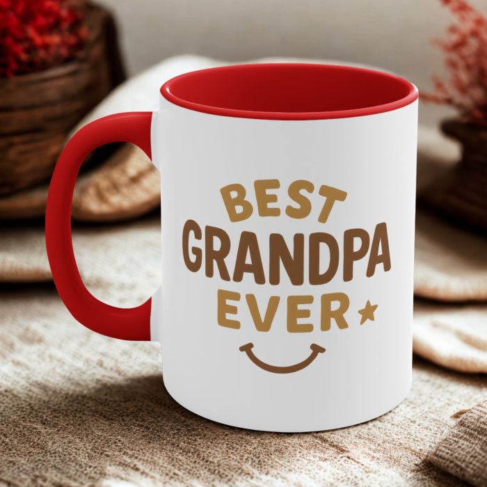 Best Grandad Ever Smiley Mug – Funny Grandad Gift