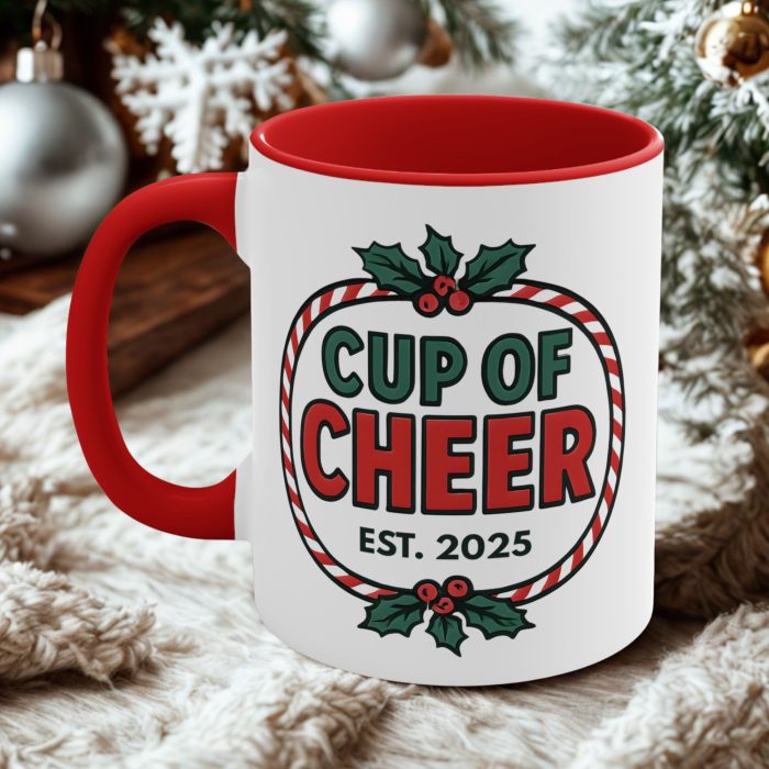 Cup Of Cheer Christmas Mug festive ceramic mug from Mug Spot NZ