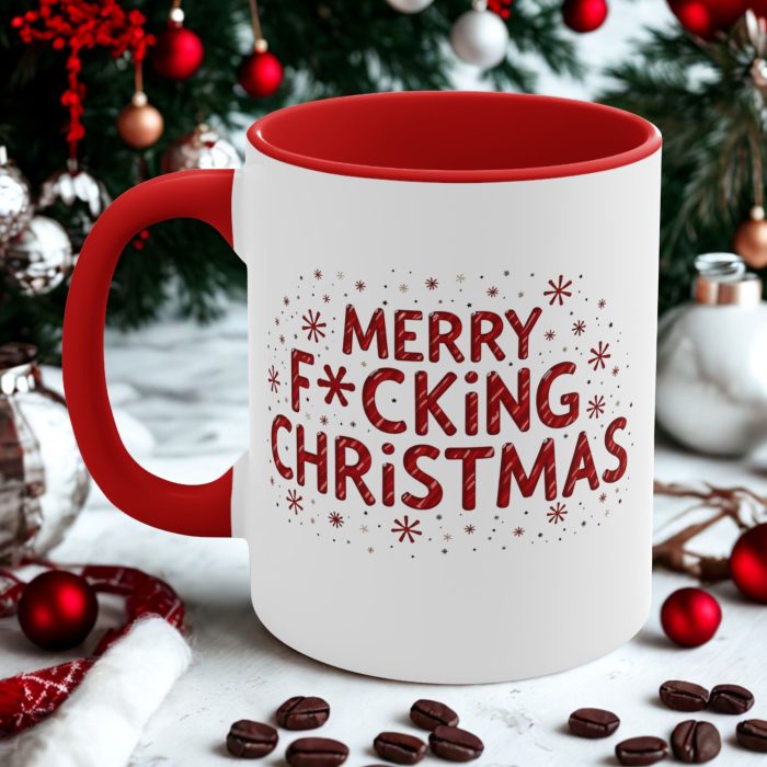 Merry Fucking Christmas Mug funny adult Christmas ceramic mug from Mug Spot NZ