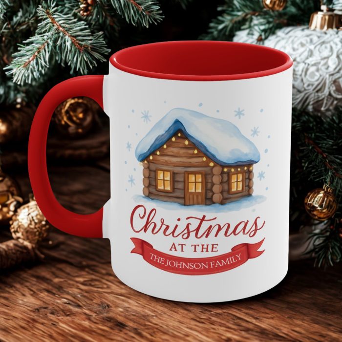 Personalised Family Christmas Mug custom festive ceramic mug from Mug Spot NZ