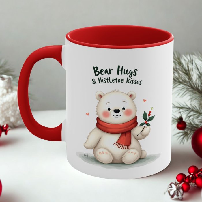 Cute Bear Christmas Mug festive winter ceramic mug from Mug Spot NZ
