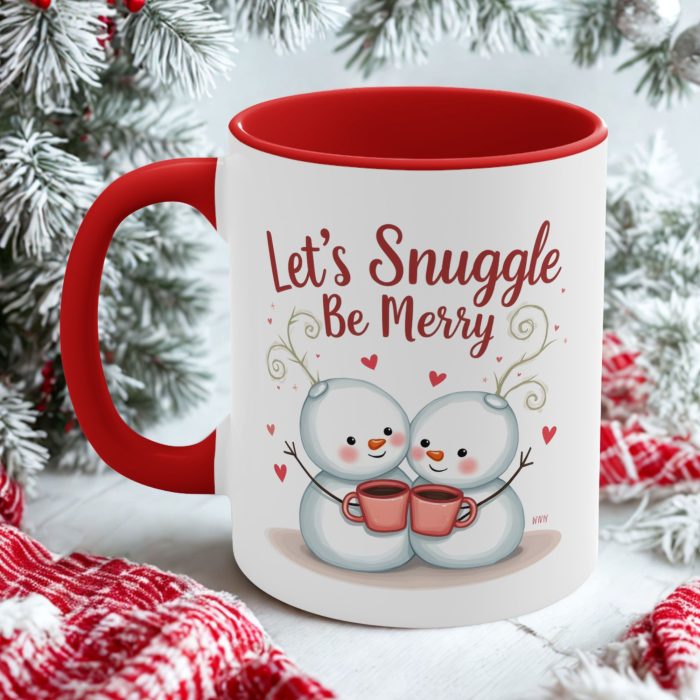 Cute Snowman Christmas Mug festive winter ceramic mug from Mug Spot NZ